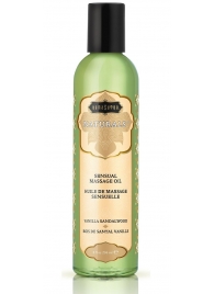Массажное масло Naturals Vanilla Sandalwood с ароматом ванили и сандала - 236 мл. - Kama Sutra - купить с доставкой в Химках