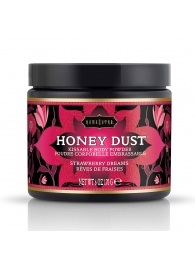 Пудра для тела Honey Dust Body Powder с ароматом клубники - 170 гр. - Kama Sutra - купить с доставкой в Химках