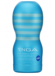 Мастурбатор с охлаждающей смазкой TENGA Original Vacuum Cup Cool - Tenga - в Химках купить с доставкой