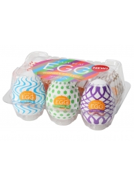 Набор из 6 мастурбаторов Tenga EGG IV с различным рельефом - Tenga - в Химках купить с доставкой