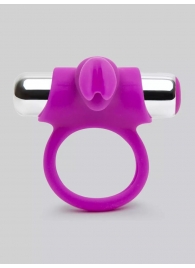 Лиловое виброкольцо с пультом ДУ Remote Control Cock Ring - Happy Rabbit - в Химках купить с доставкой
