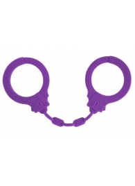 Фиолетовые силиконовые наручники Suppression - Lola Games - купить с доставкой в Химках
