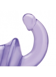 Фиолетовый безремневой страпон Strapless Strap-On - Lux Fetish - купить с доставкой в Химках