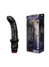 Черный вибромассажер простаты 6  Premium Prostate Massager - BlueLine - в Химках купить с доставкой