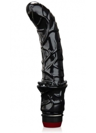 Черный вибромассажер простаты 6  Premium Prostate Massager - BlueLine - в Химках купить с доставкой