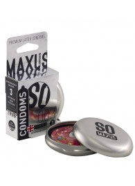 Экстремально тонкие презервативы в железном кейсе MAXUS Extreme Thin - 3 шт. - Maxus - купить с доставкой в Химках