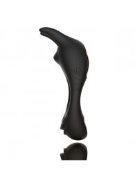 Черное эрекционное кольцо с двумя моторами Zeus Dual Vibe Cock Ring - FeelzToys - в Химках купить с доставкой