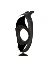 Черное эрекционное кольцо с двумя моторами Zeus Dual Vibe Cock Ring - FeelzToys - в Химках купить с доставкой