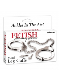 Металлические наручники Metal Leg Cuffs - Pipedream - купить с доставкой в Химках