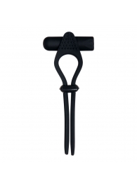 Черное эрекционное лассо с вибропулей Black Tie Affair - Zero Tolerance - в Химках купить с доставкой