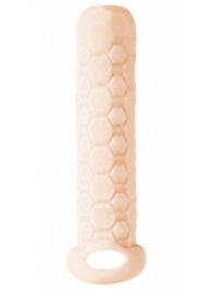 Телесный фаллоудлинитель Homme Long - 13,5 см. - Lola Games - в Химках купить с доставкой