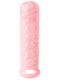 Розовый фаллоудлинитель Homme Long - 15,5 см. - Lola Games - в Химках купить с доставкой