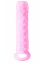 Розовый фаллоудлинитель Homme Long - 13,5 см. - Lola Games - в Химках купить с доставкой