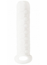 Белый фаллоудлинитель Homme Long - 13,5 см. - Lola Games - в Химках купить с доставкой