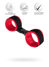 Красно-черные велюровые оковы Anonymo - ToyFa - купить с доставкой в Химках
