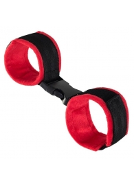 Красно-черные велюровые оковы Anonymo - ToyFa - купить с доставкой в Химках