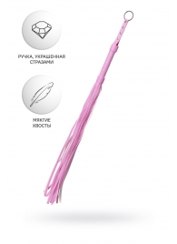 Розовый флоггер Anonymo - 64 см. - ToyFa - купить с доставкой в Химках