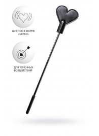 Черный стек со шлепком в форме сердца Anonymo - 35 см. - ToyFa - купить с доставкой в Химках