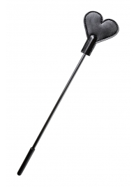 Черный стек со шлепком в форме сердца Anonymo - 35 см. - ToyFa - купить с доставкой в Химках