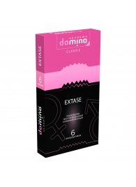 Презервативы с точками и рёбрышками DOMINO Classic Extase - 6 шт. - Domino - купить с доставкой в Химках