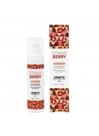 Разогревающее массажное масло  с ароматом клубники Gourmet Strawberry - 50 мл. - Exsens - купить с доставкой в Химках