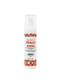 Разогревающее массажное масло Gourmet White Peach Organic с органическими ингредиентами - 50 мл. - Exsens - купить с доставкой в Химках