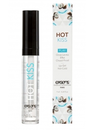 Блеск для губ Hot Kiss Coconut с ароматом кокоса - 7 мл. - Exsens - купить с доставкой в Химках