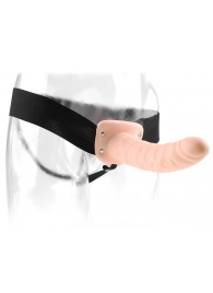 Полый страпон 8  Hollow Strap-On телесного цвета - 19 см. - Pipedream - купить с доставкой в Химках