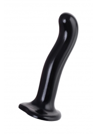 Черный стимулятор для пар P G-Spot Dildo Size L - 19 см. - Strap-on-me - в Химках купить с доставкой