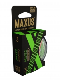 Презервативы в пластиковом кейсе MAXUS AIR Mixed - 3 шт. - Maxus - купить с доставкой в Химках