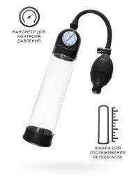 Прозрачная механическая помпа Roald с манометром - Sexus - в Химках купить с доставкой