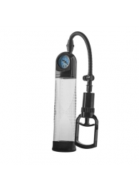 Прозрачная вакуумная помпа с манометром Deluxe Penis Pump - Dream Toys - в Химках купить с доставкой