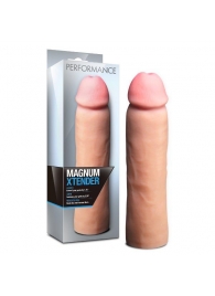 Телесная фаллическая насадка на пенис Magnum Xtender - 23 см. - Blush Novelties - в Химках купить с доставкой