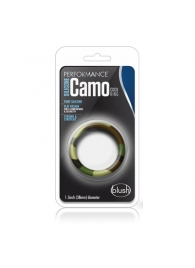 Эрекционное кольцо камуфляжной расцветки Silicone Camo Cock Ring - Blush Novelties - в Химках купить с доставкой