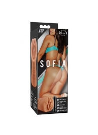Мастурбатор-вагина цвета карамели Sofia с вибрацией - Blush Novelties - в Химках купить с доставкой