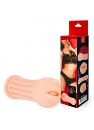 Двусторонний мастурбатор - ротик и вагина - Bior toys - в Химках купить с доставкой