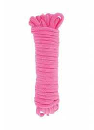 Розовая веревка для связывания Sweet Caress Rope - 10 метров - Sweet Caress - купить с доставкой в Химках
