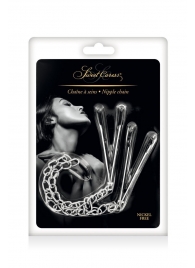 Регулируемые зажимы для сосков Sweet Caress Nipple Chain - Sweet Caress - купить с доставкой в Химках