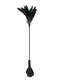 Двусторонний стек-щекоталка Sweet Caress Feather Whip - 58 см. - Sweet Caress - купить с доставкой в Химках