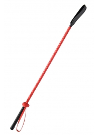 Красно-черный гладкий стек - 71 см. - Fetish Tentation - купить с доставкой в Химках