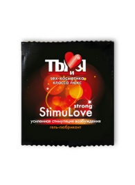 Разогревающий гель-лубрикант Stimulove Strong в одноразовой упаковке - 4 гр. - Биоритм - купить с доставкой в Химках