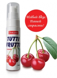 Гель-смазка Tutti-frutti с вишнёвым вкусом - 30 гр. - Биоритм - купить с доставкой в Химках