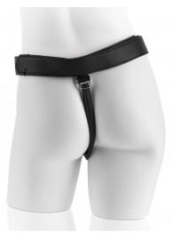 Страпон с телесной насадкой 7  Uncut with Strap on Harness - 18 см. - Pipedream - купить с доставкой в Химках