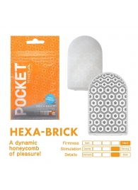 Карманный мастурбатор HEXA-BRICK - Tenga - в Химках купить с доставкой