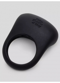 Черное эрекционное виброкольцо Sensation Rechargeable Vibrating Love Ring - Fifty Shades of Grey - в Химках купить с доставкой