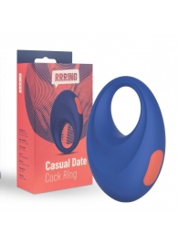Синее эрекционное кольцо RRRING Casual Date Cock Ring - FeelzToys - в Химках купить с доставкой