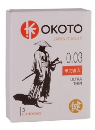 Ультратонкие презервативы OKOTO Ultra Thin - 3 шт. - Sitabella - купить с доставкой в Химках
