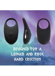 Черное эрекционное виброкольцо Thor Cockring - FeelzToys - в Химках купить с доставкой