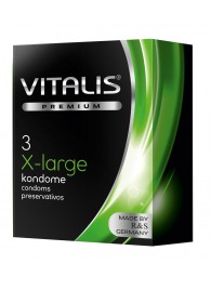 Презервативы увеличенного размера VITALIS PREMIUM x-large - 3 шт. - Vitalis - купить с доставкой в Химках