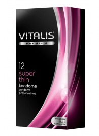 Ультратонкие презервативы VITALIS PREMIUM super thin - 12 шт. - Vitalis - купить с доставкой в Химках